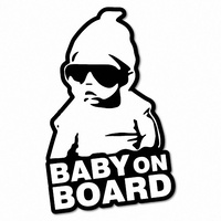 Baby on Board in Hoodie - Car Sticker