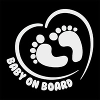 Baby on Board - Feet inside Heart